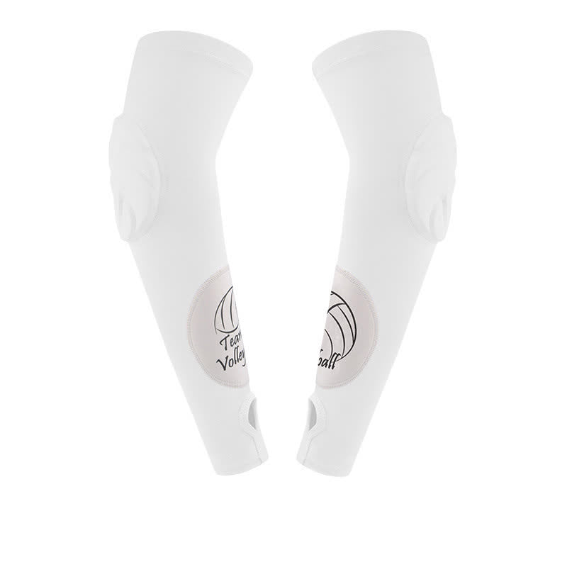 Manchon de compression pour bras de sport avec boucle pour les doigts - Blanc - XL - image 8