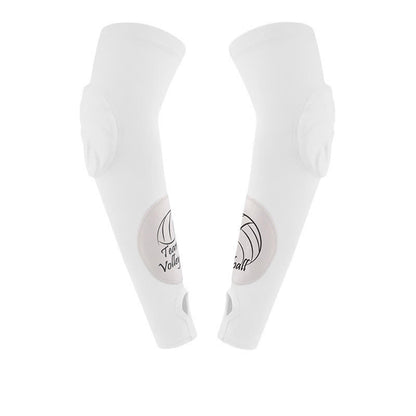 Manchon de compression pour bras de sport avec boucle pour les doigts - Blanc - XL - image 8