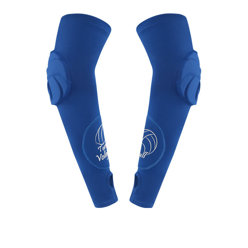 Manchon de compression pour bras de sport avec boucle pour les doigts - Bleu - XL - image 12