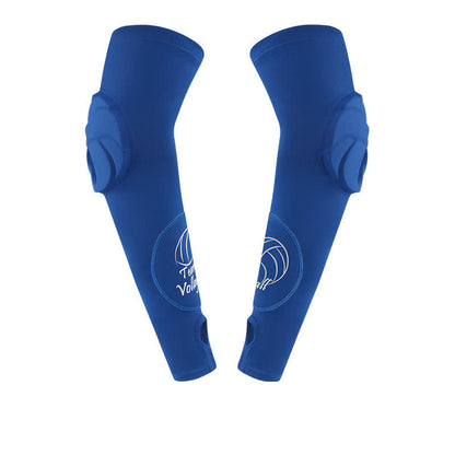 Manchon de compression pour bras de sport avec boucle pour les doigts - Bleu - XL - image 12