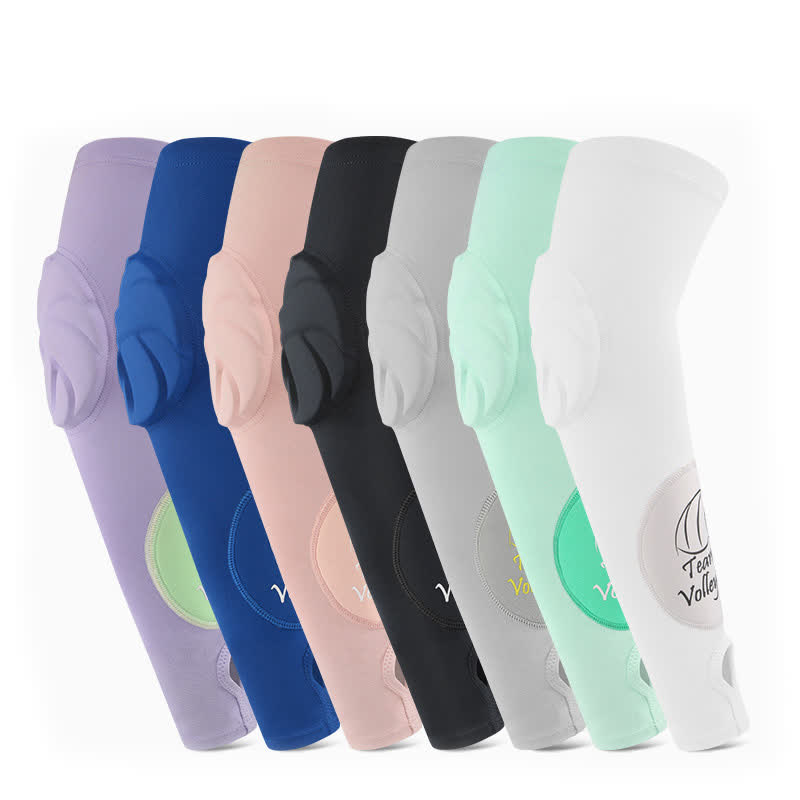Manchon de compression pour bras de sport avec boucle pour les doigts - image 1