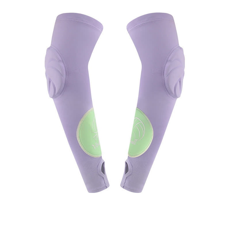 Manchon de compression pour bras de sport avec boucle pour les doigts - Violet - XL - image 7