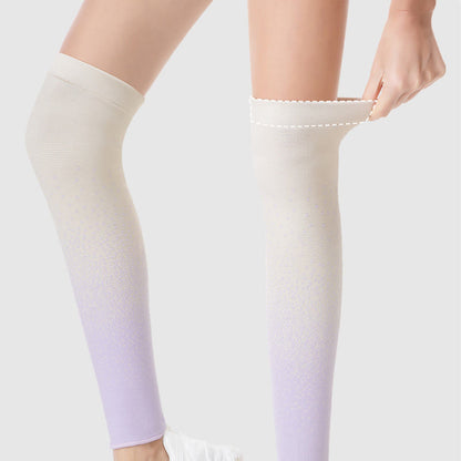 Manchons de cuisse respirants de sport à dégradé de couleurs