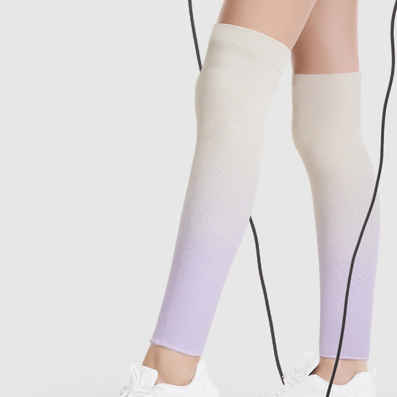 Manchons de cuisse de sport respirants à couleur dégradée - image 4