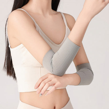 Manchons de bras en soie glacée sans couture (2 paires)