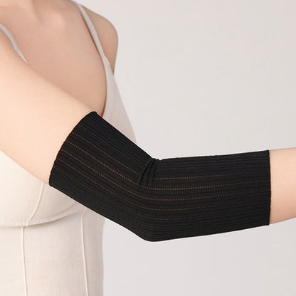Manchons de bras en soie glacée sans couture (2 paires)