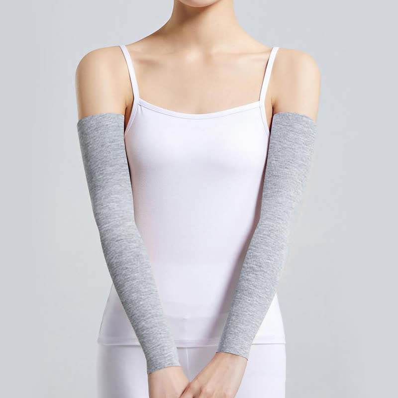 Manches longues en modal (2 paires) - Gris clair - XL - image 6