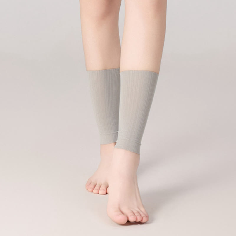 Manchons de cheville en soie glacée jacquard de blé (2 paires)