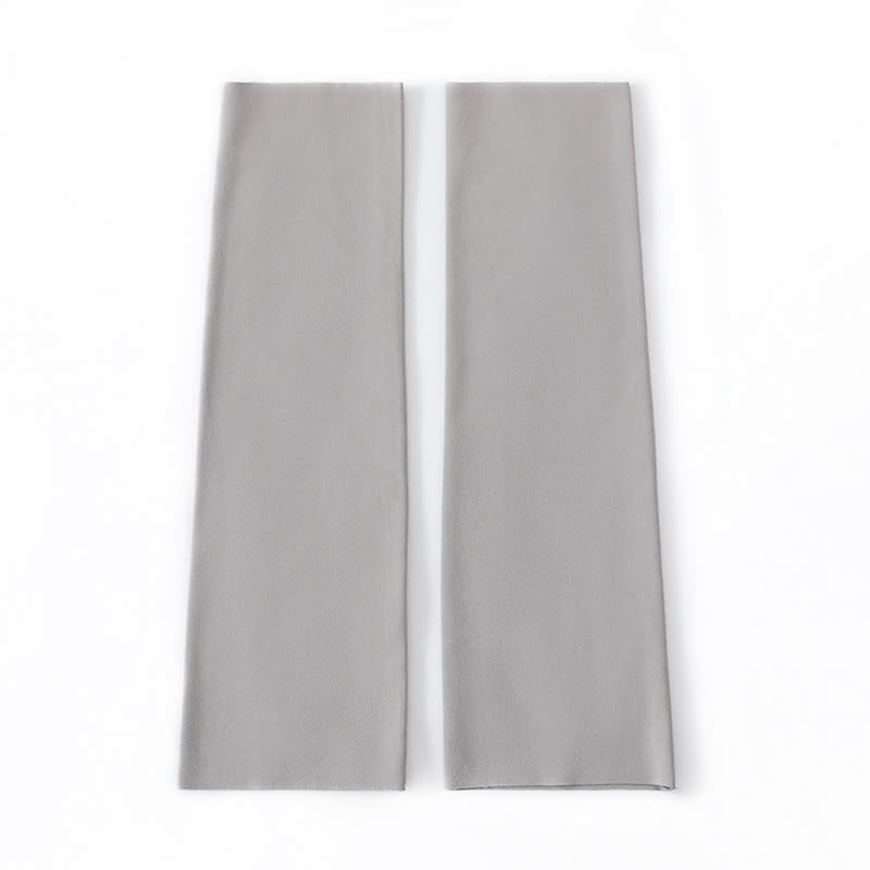 Manchons de mollet respirants de couleur unie - Gris - XL - image 10