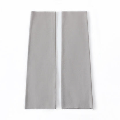 Manchons de mollet respirants de couleur unie - Gris - XL - image 10