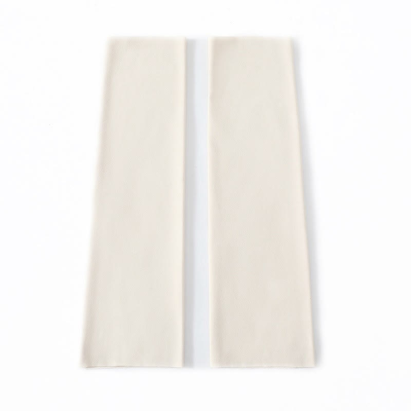 Manchons de mollet respirants de couleur unie - Beige - XL - image 8