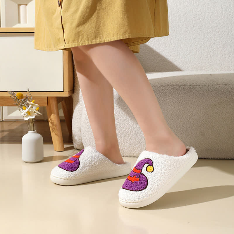 Chaussons grande taille à imprimé éléments d'Halloween - image 3