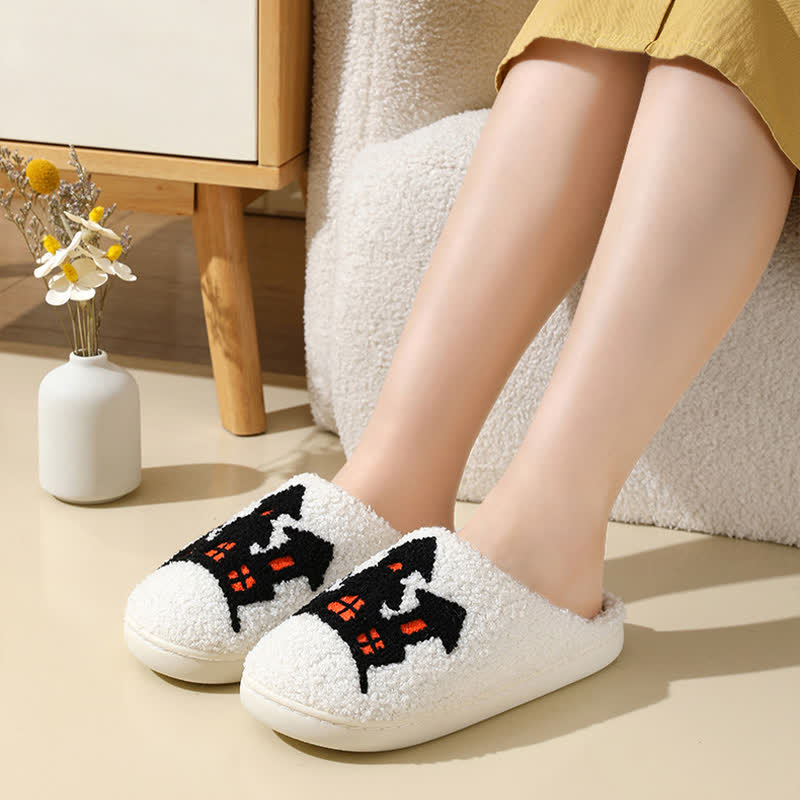 Chaussons grande taille à imprimé éléments d'Halloween - image 9