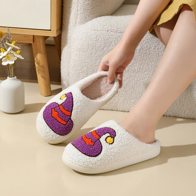 Chaussons grande taille à imprimé éléments d'Halloween - image 4