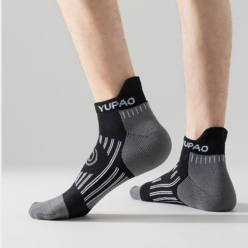 Chaussettes de compression sport grande taille à blocs de couleurs (5 paires) - image 2