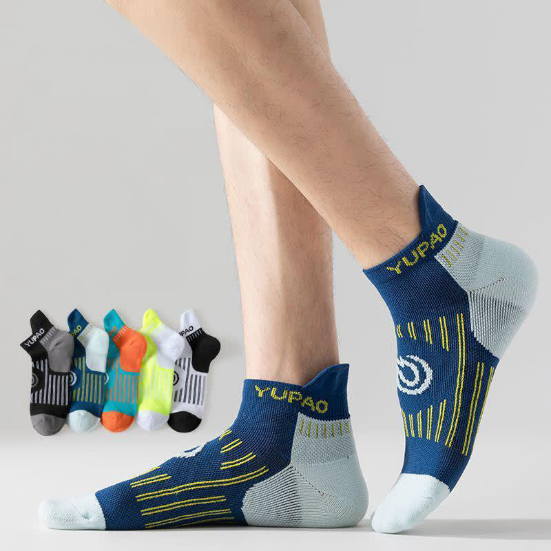 Chaussettes de compression sport grande taille à blocs de couleurs (5 paires) - image 0