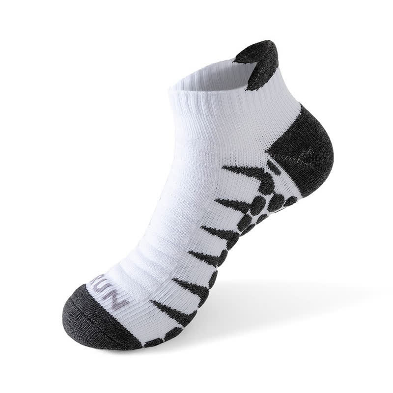 Chaussettes de compression pour chevilles grande taille (5 paires) - Blanc - EU40-46 (US7-12) - image 5