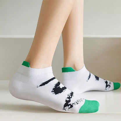 Chaussettes de compression à la cheville grande taille avec pinceau à encre (5 paires) - image 2
