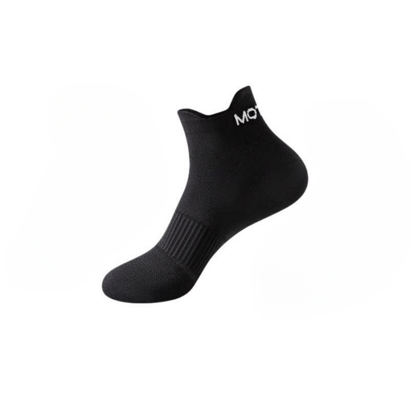Chaussettes de compression sport à rayures grande taille (6 paires) - Noir - EU36-44 (US3-10) - image 6