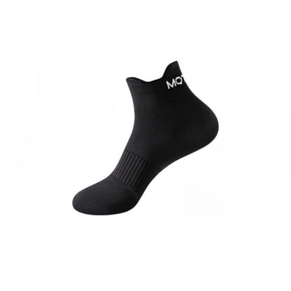 Chaussettes de compression sport à rayures grande taille (6 paires) - Noir - EU36-44 (US3-10) - image 6
