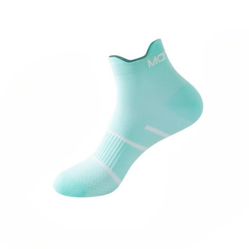 Chaussettes de compression sport à rayures grande taille (6 paires) - Bleu clair - EU36-44 (US3-10) - image 11