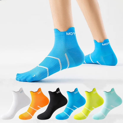 Chaussettes de compression sport à rayures grande taille (6 paires) - image 0