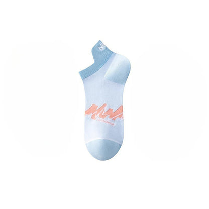 Chaussettes de compression géométriques en coton (5 paires) - Bleu - EU36-40 (US3-7) - image 12