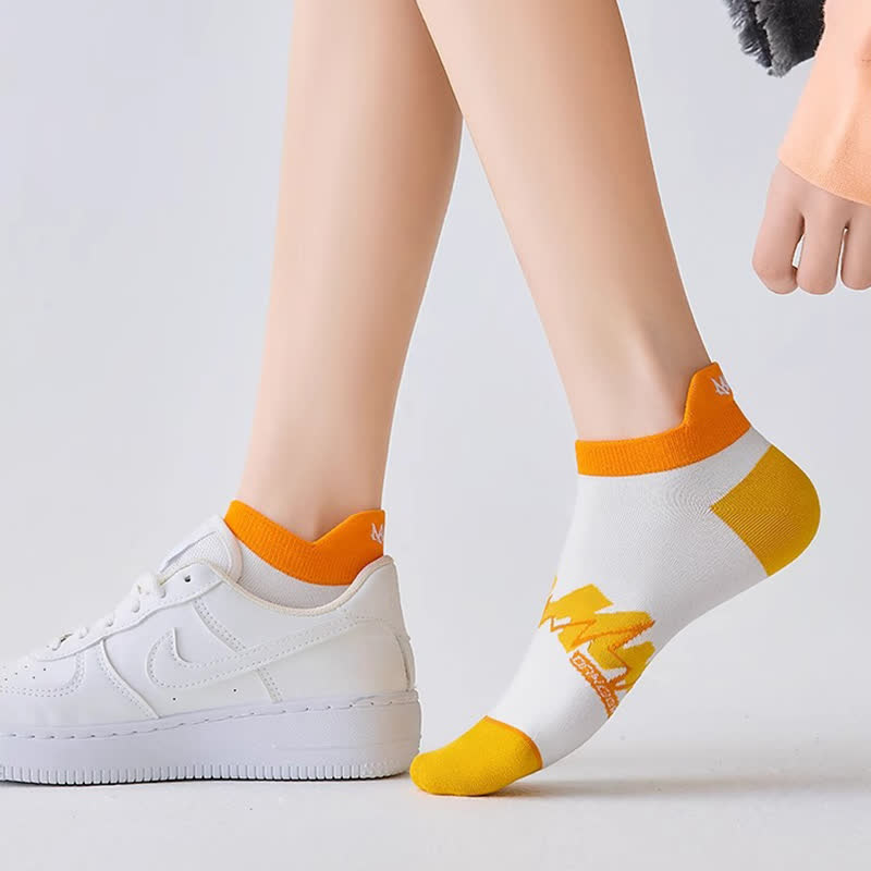 Chaussettes de compression géométriques en coton (5 paires) - image 5