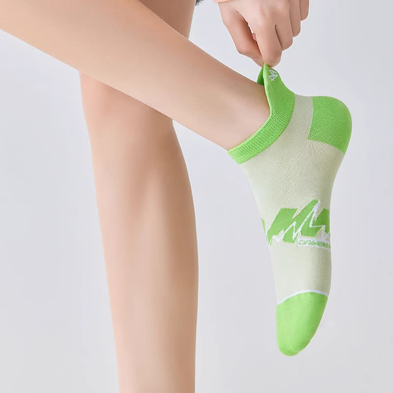 Chaussettes de compression géométriques en coton (5 paires) - image 13