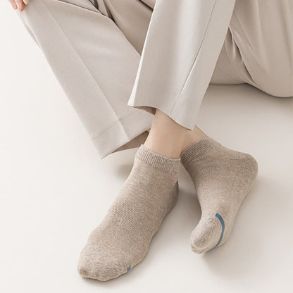 Chaussettes de couleur unie avec semelle imprimée (7 paires) - image 12