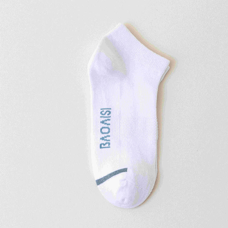 Chaussettes de couleur unie avec semelle imprimée (7 paires) - Blanc - EU39-44 (US6-10) - image 5