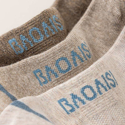 Chaussettes de couleur unie avec semelle imprimée (7 paires) - image 3