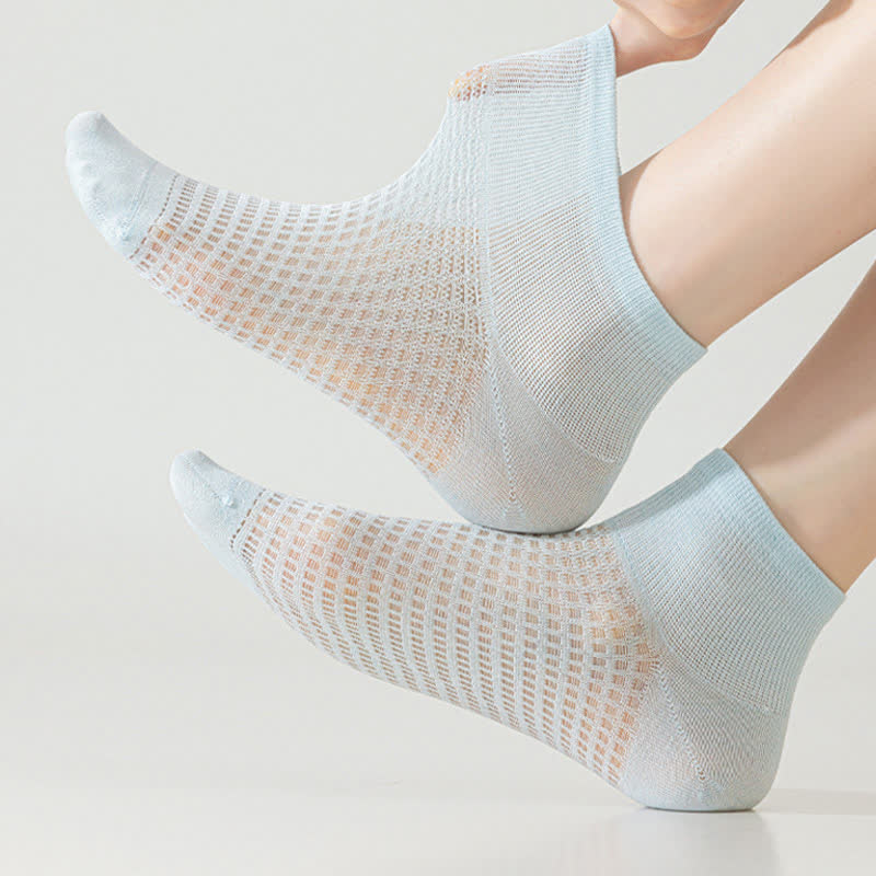 Chaussettes en soie de mûrier respirantes (9 paires) - image 10