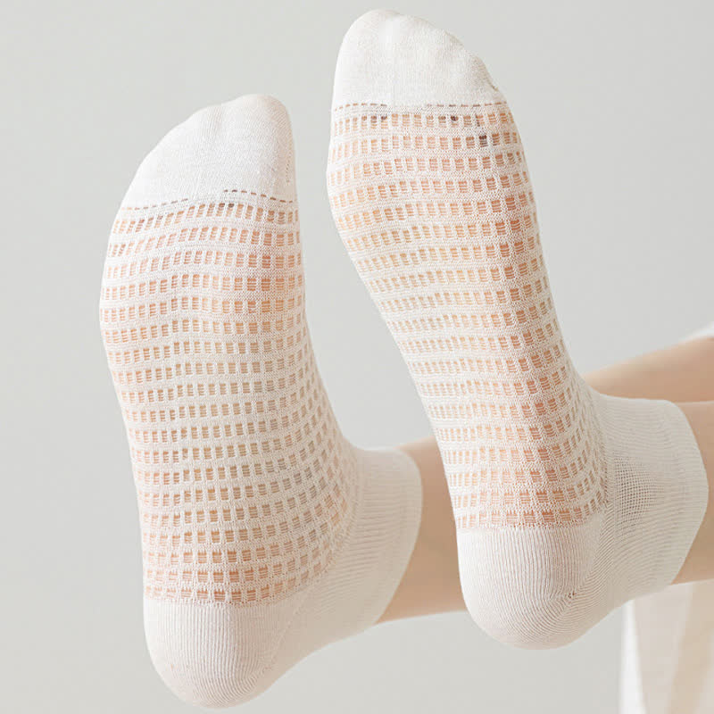Chaussettes en soie de mûrier respirantes (9 paires) - image 2