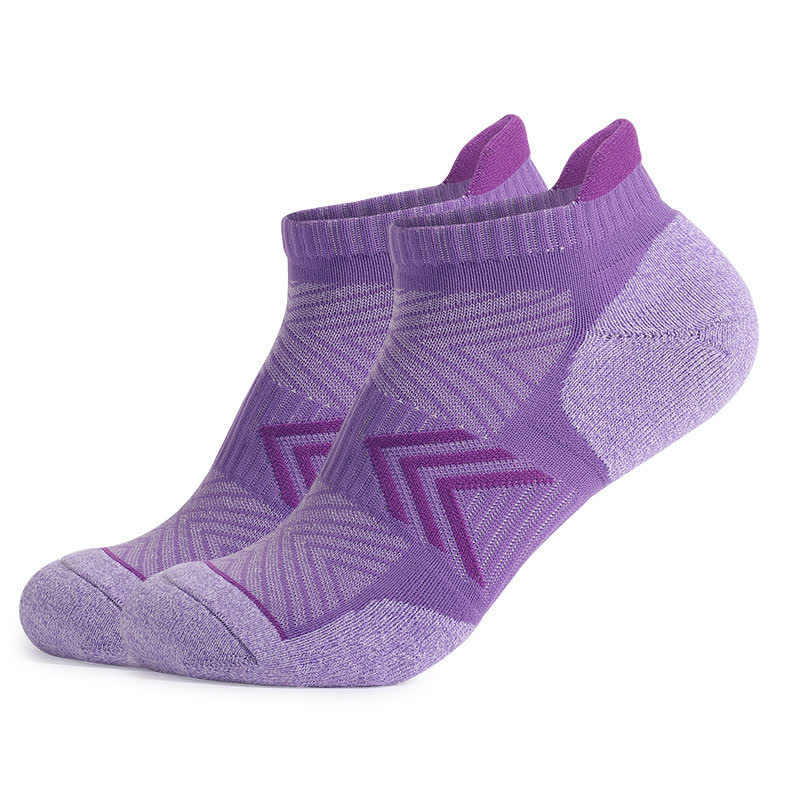 Chaussettes de compression antidérapantes en coton à blocs de couleurs Arrow (6 paires) - Violet - EU39-42 (US6-8.5) - image 4