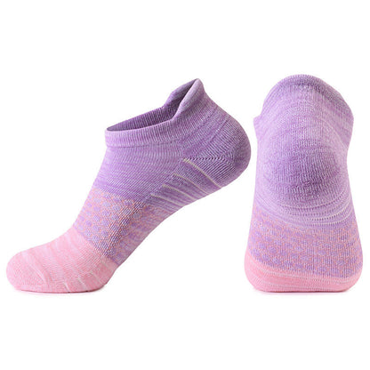Chaussettes de compression en coton à blocs de couleurs dégradés (8 paires) - Violet et rose - EU39-42 (US6-8.5) - image 7