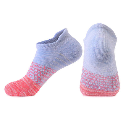 Chaussettes de compression en coton à blocs de couleurs dégradés (8 paires) - Bleu et rose - EU39-42 (US6-8.5) - image 4