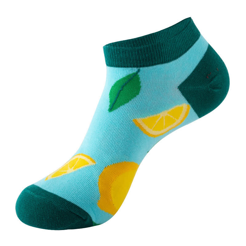 Chaussettes montantes Fruit Series (5 paires) - Bleu - EU36-42 (US3-8.5) - image 4