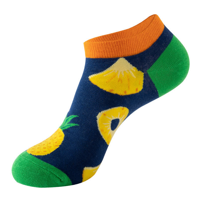 Chaussettes montantes Fruit Series (5 paires) - Bleu marine - EU36-42 (US3-8.5) - image 3