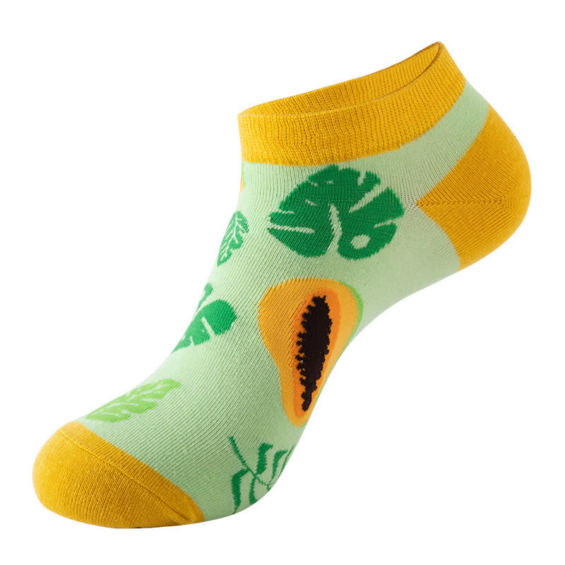 Chaussettes montantes Fruit Series (5 paires) - Vert clair - EU36-42 (US3-8.5) - image 2