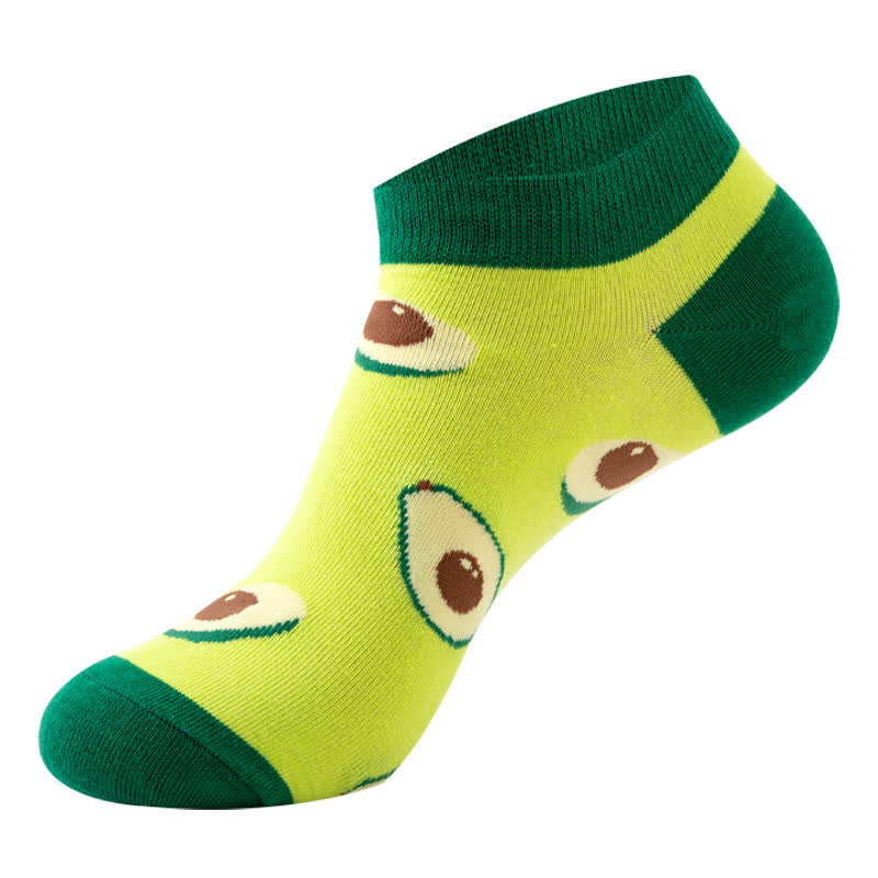 Chaussettes à la cheville colorées (6 paires) - Vert foncé - EU36-42 (US3-8.5) - image 4