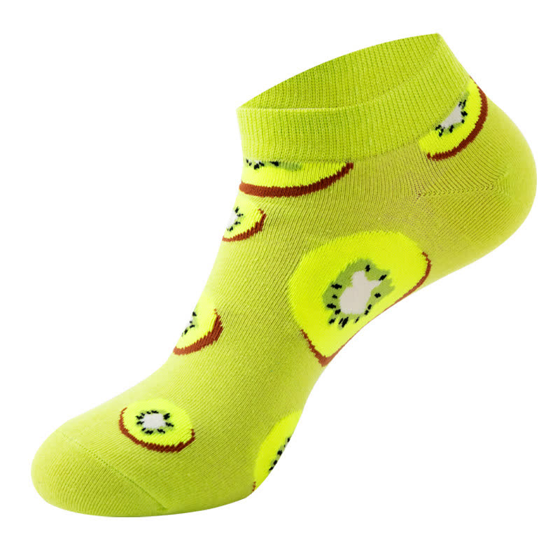 Chaussettes à la cheville colorées (6 paires) - Vert clair - EU36-42 (US3-8.5) - image 2