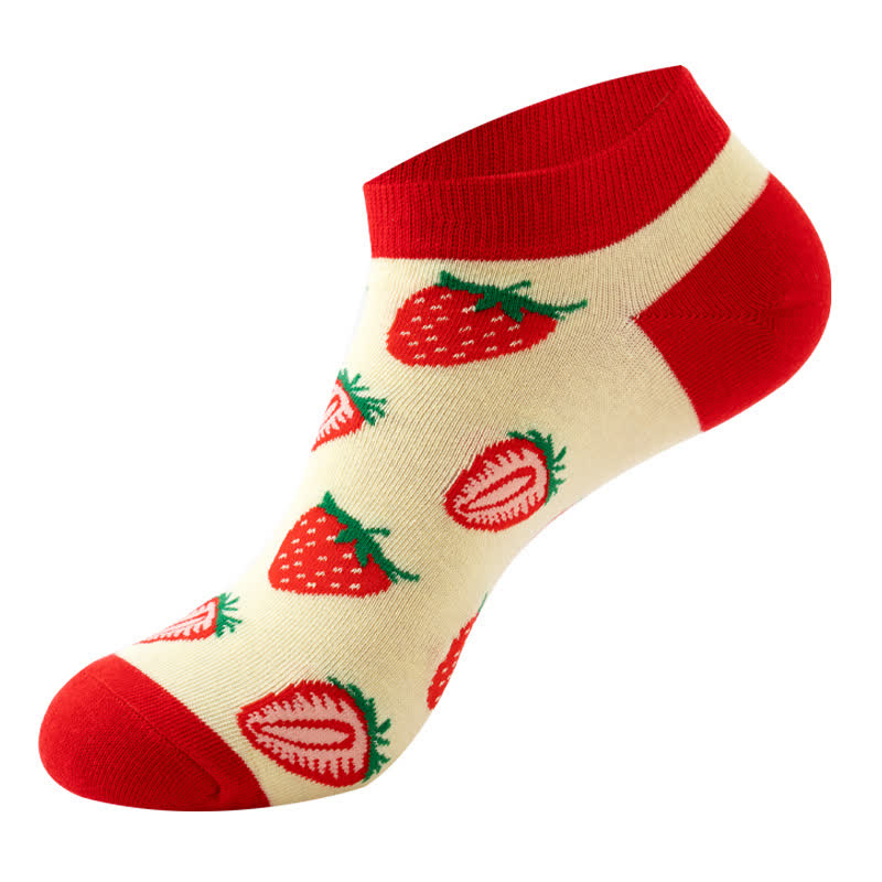 Chaussettes montantes Fun Fruit Series (6 paires) - Beige - EU36-42 (US3-8.5) - image 3