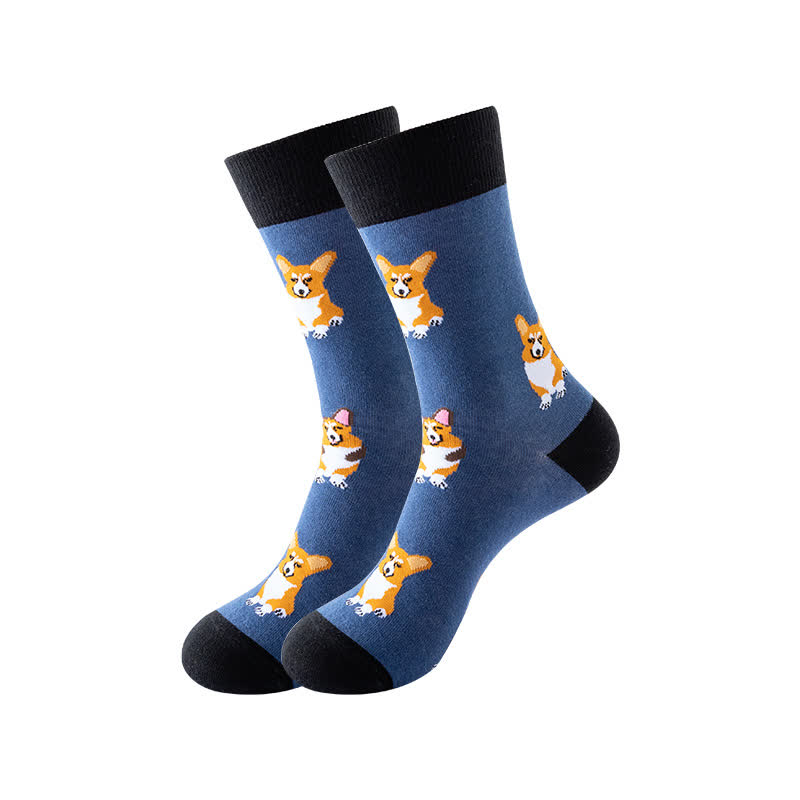 Chaussettes courtes série Animal (6 paires) - Bleu marine - EU36-43 (US3-9) - image 3