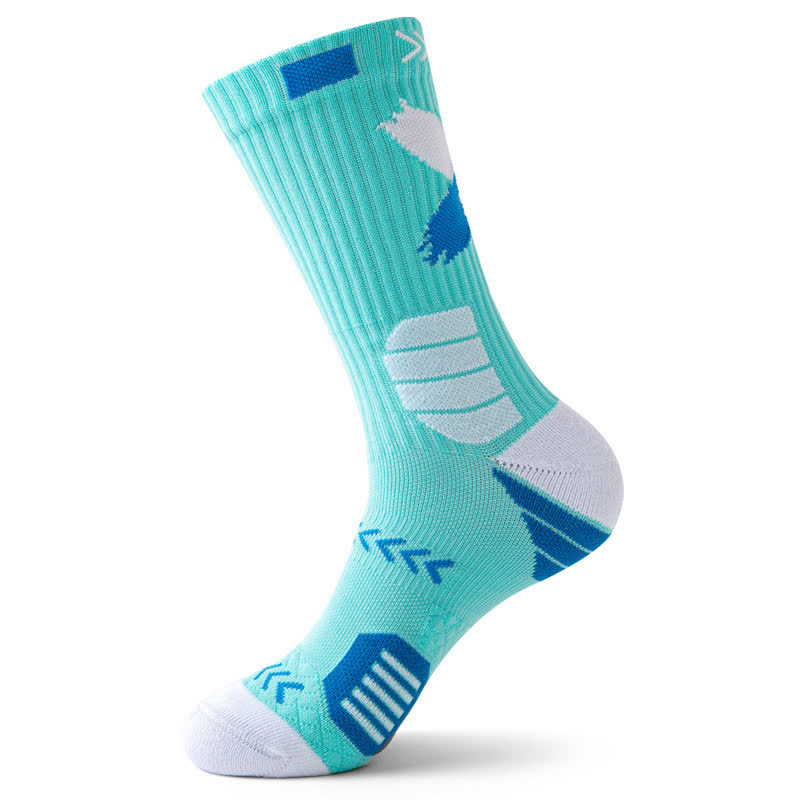 Chaussettes de sport à imprimé graphique Arrow (5 paires) - Menthe - EU39-44 (US6-10) - image 2
