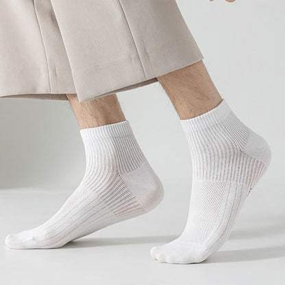 Chaussettes à imprimé lettre en maille de coton (7 paires) - image 5
