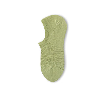 Chaussettes invisibles en coton et maille confortables de couleur unie (8 paires) - Vert clair - EU39-44 (US6-10) - image 7