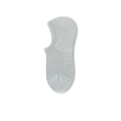 Chaussettes invisibles en coton et maille confortables de couleur unie (8 paires) - Argent - EU39-44 (US6-10) - image 14