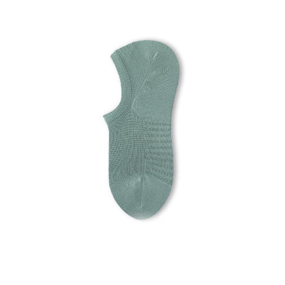 Chaussettes invisibles en coton et maille confortables de couleur unie (8 paires) - Vert - EU39-44 (US6-10) - image 10