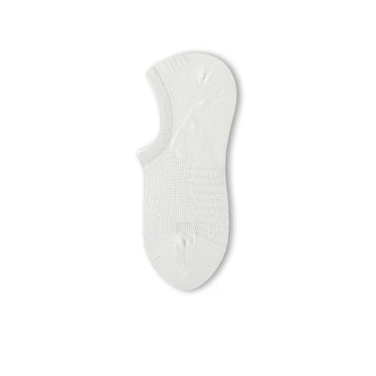 Chaussettes invisibles en coton et maille confortables de couleur unie (8 paires) - Blanc - EU39-44 (US6-10) - image 5
